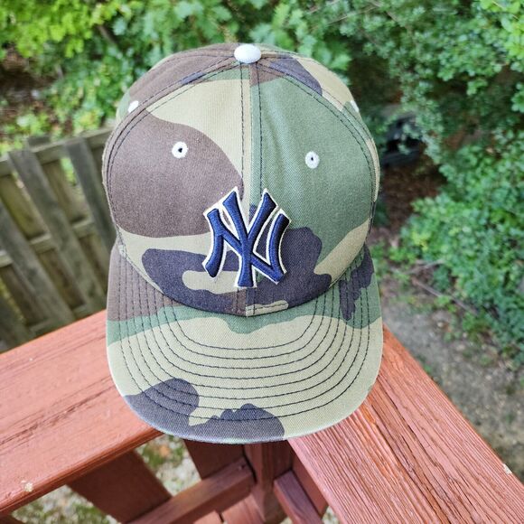 New York Yankees Mens Hat Cap New Era MLB 59Fifty Fitted - Size 7 1/4 Camouflage - Picture 16 of 16